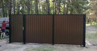 Купить распашные ворота из профнастила Кохма, цена от 2691 руб.